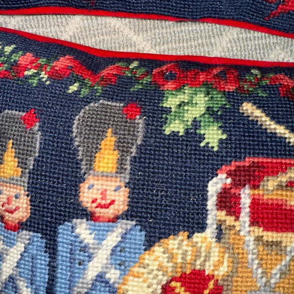 Festive Nutcracker Needlepoint Pillows - Picture 5 of 5